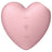 Satisfyer Air Pulse Cutie Herz Stimulator & Vibrator - Rosa