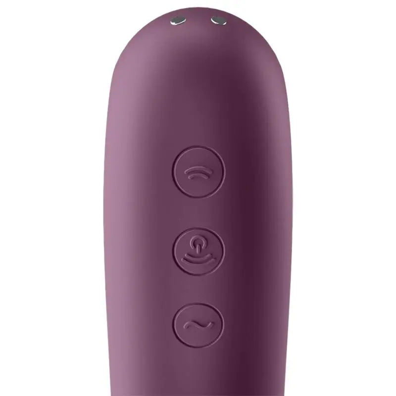 Satisfyer Air Pulse Dual Kiss Klitoris Stimulator - Lila