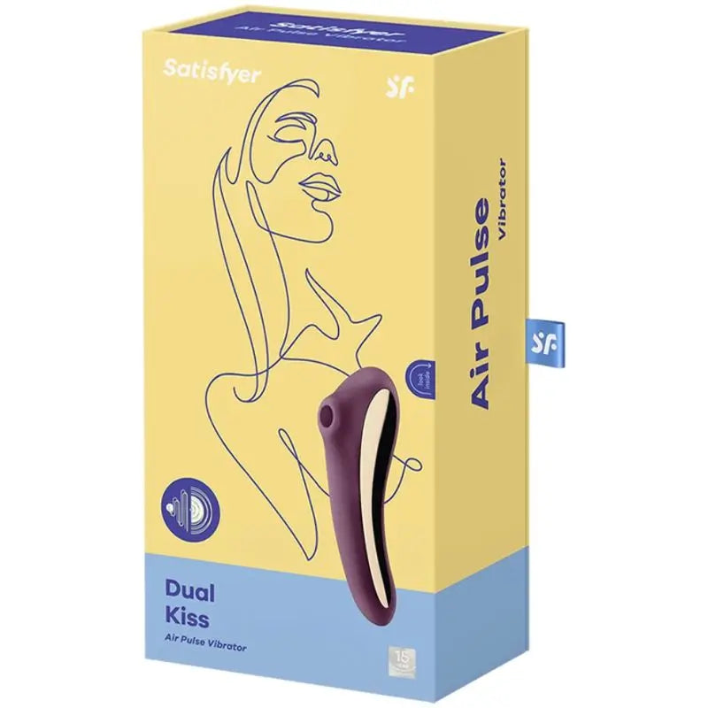 Satisfyer Air Pulse Dual Kiss Klitoris Stimulator - Lila