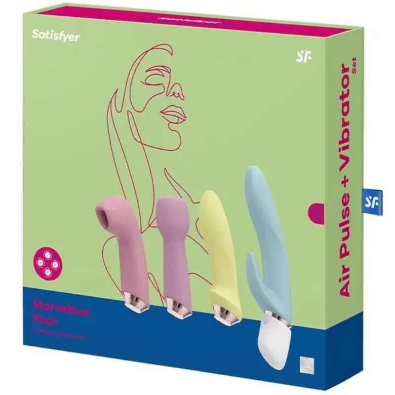 Satisfyer Air Pulse Marvelous Four - Vibrator & Sauger Set