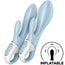 Satisfyer Luftpumpe Bunny 1 Aufblasbarer Rabbit Vibrator Blau