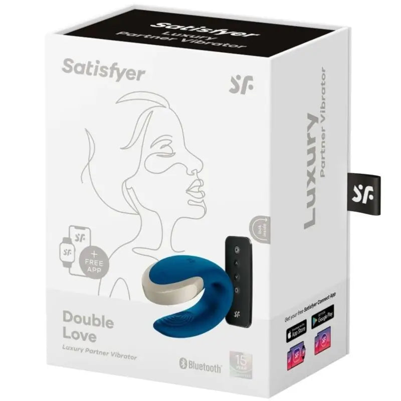 Satisfyer Connect App Double Love Vibrator Paare Luxus Blau