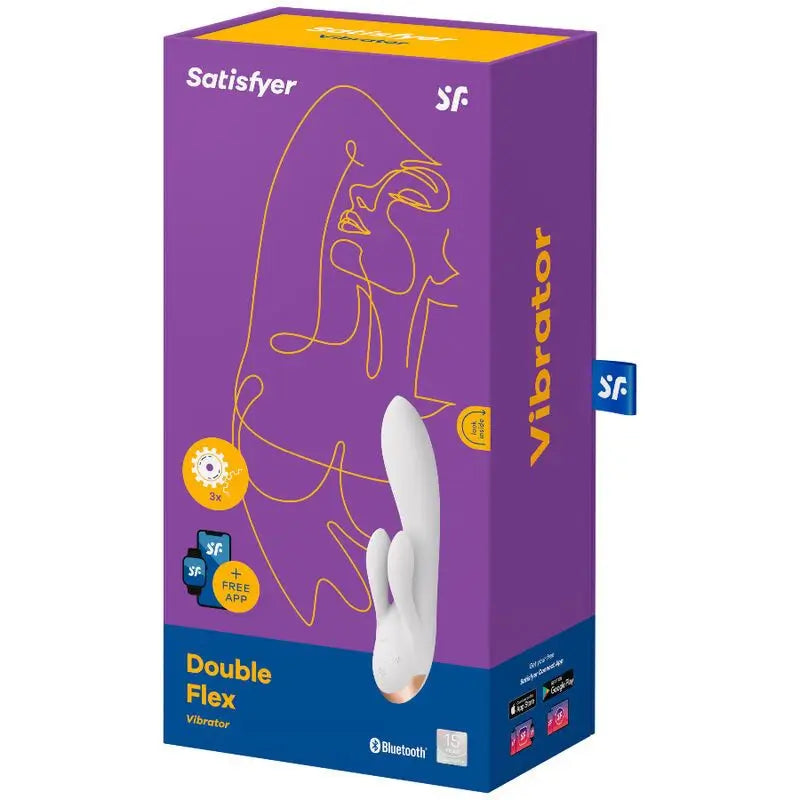 Satisfyer Connect Double Flex Vibrator App - Weiß