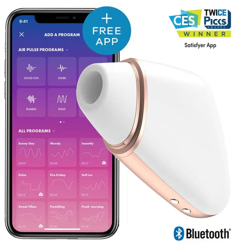 Satisfyer Connect Liebesdreieck Stimulator & Vibrator - Weiß