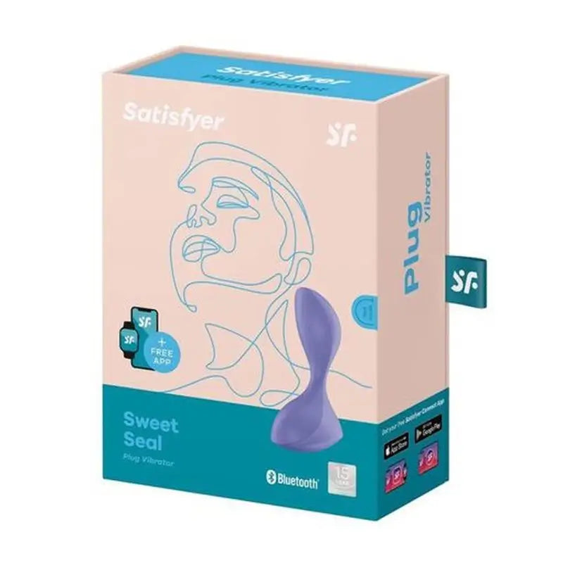 Satisfyer Connect Sweet Seal Süßes Siegel Vibrationsstecker App - Flieder