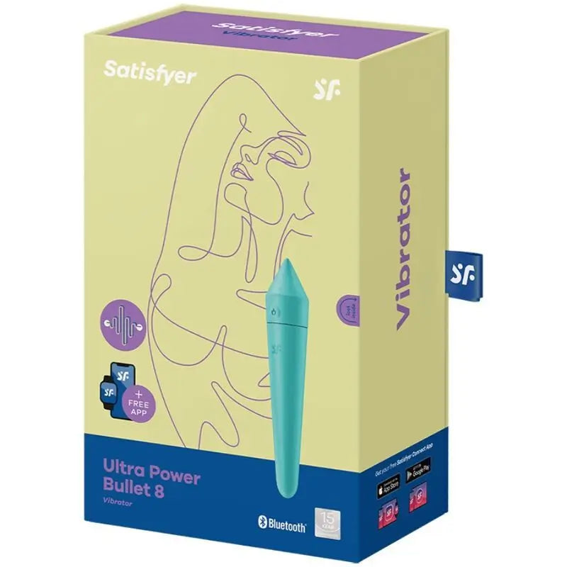 Satisfyer Connect Ultra Power Bullet 8 Vibrationskugel Türkis