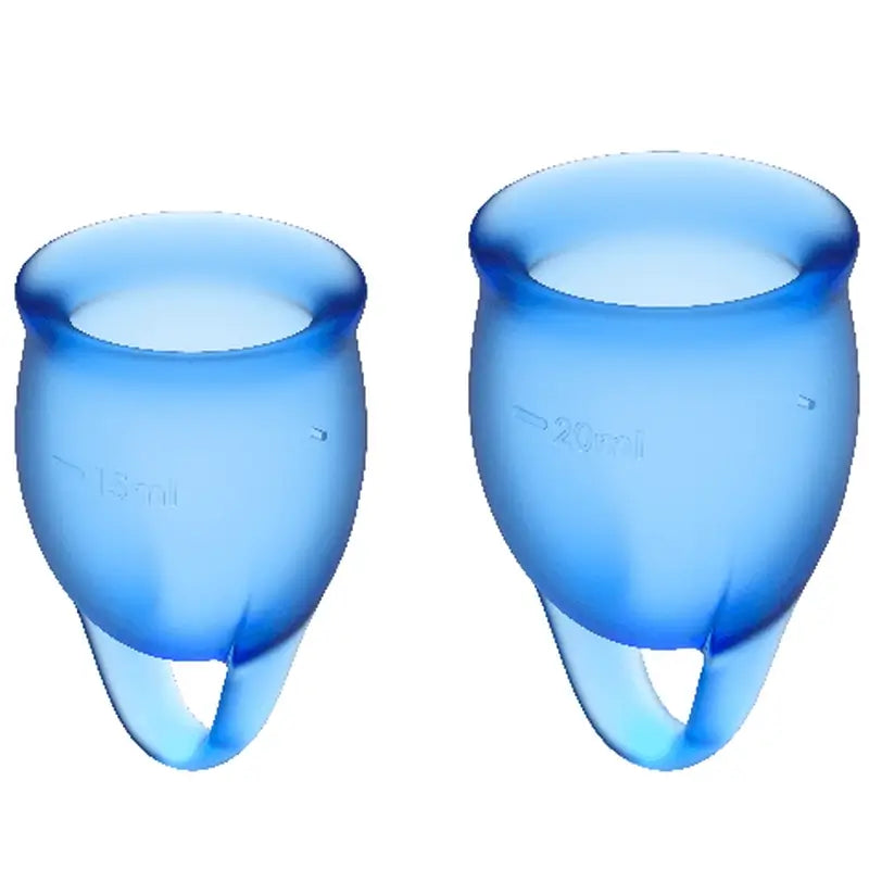 Satisfyer Feel Confident Menstruationstasse Kit Intense Blue 15 + 20 Ml