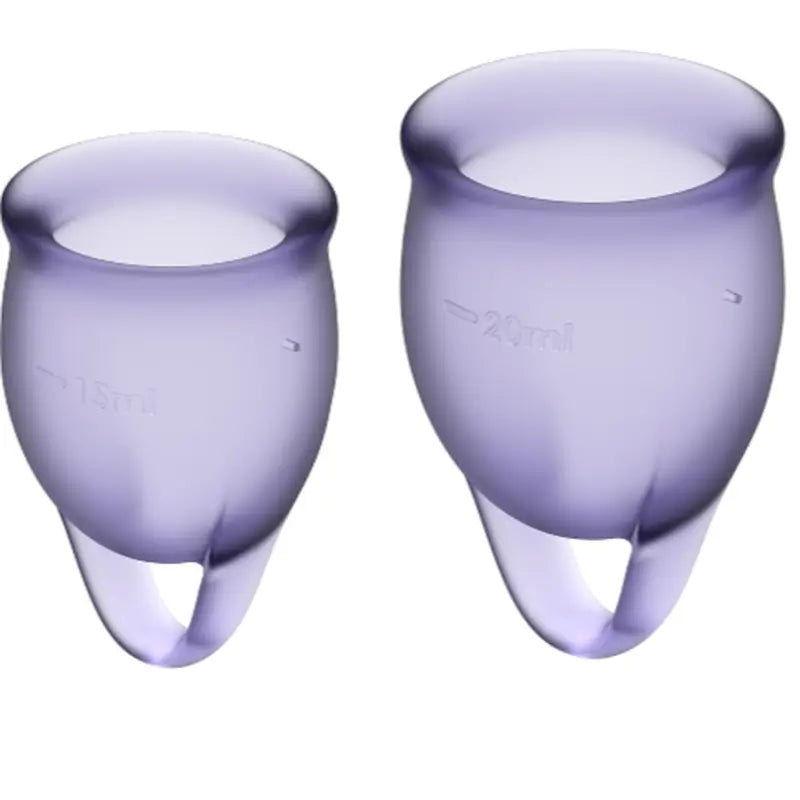 Satisfyer Feel Confident Flieder Menstruationstasse Kit 15 + 20 ml