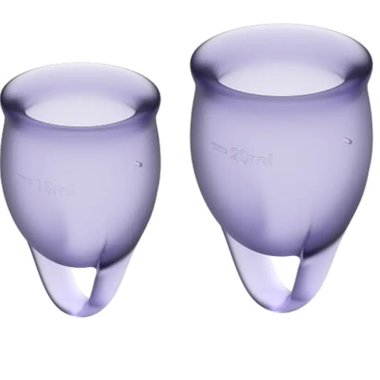 Satisfyer Feel Confident Flieder Menstruationstasse Kit 15 + 20 ml