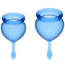 Satisfyer Feel Good Menstruationstasse Kit Intensiv Blau 15 + 20 ml