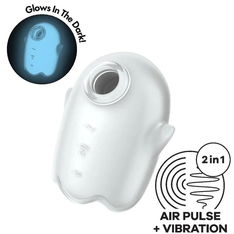 Satisfyer Glowing Glowing Ghost Air Pulse & Vibrator Weiß