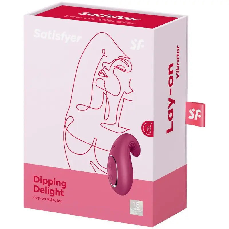 Satisfyer Layons Dipping Delight Lay-On Vibrator - Rot