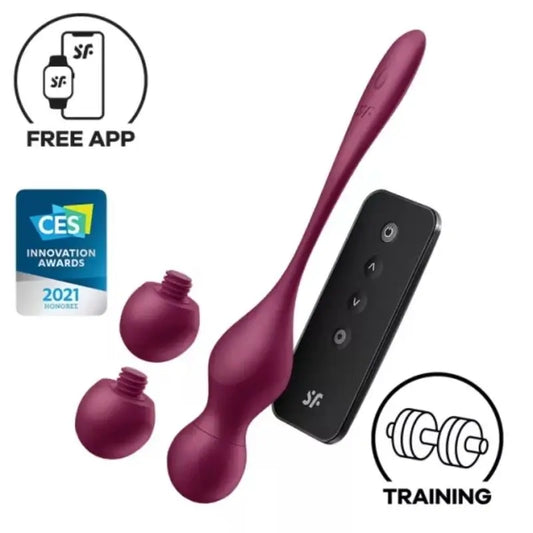 Satisfyer Love Birds Vary Vibrierende Kugeln Kostenlose App Weinrot