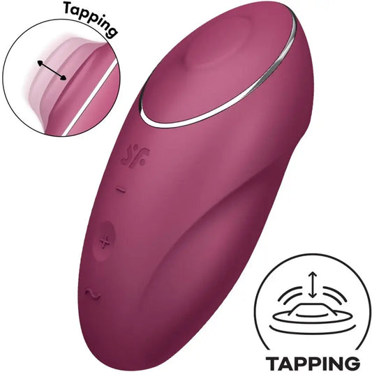 Satisfyer Tap & Climax 1 Vibrator Lay-On Rot
