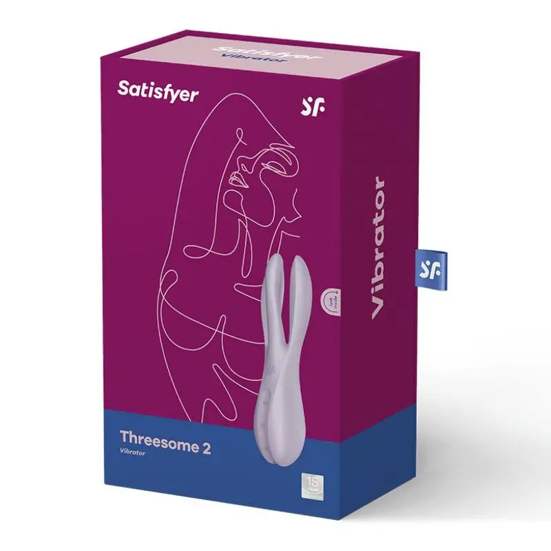 Satisfyer Vibrator Threesome 2 Vibrator - Lila