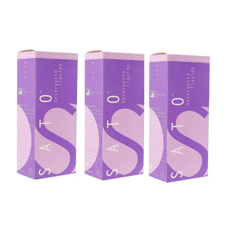 Sato Flüssigwaschmittel Packung, 3 x 200 ml