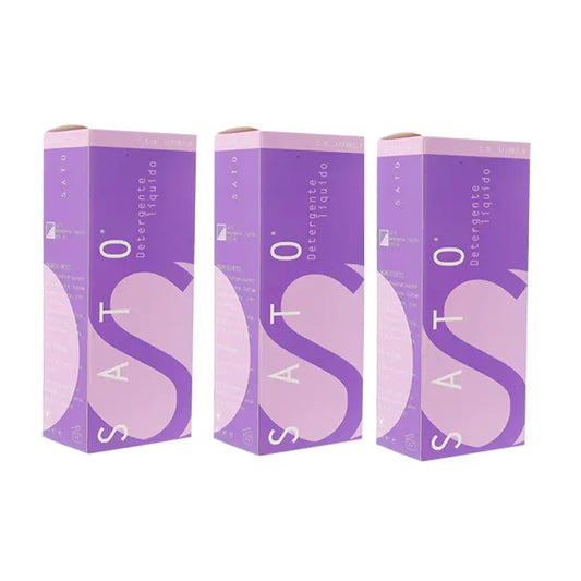 Sato Flüssigwaschmittel Packung, 3 x 200 ml