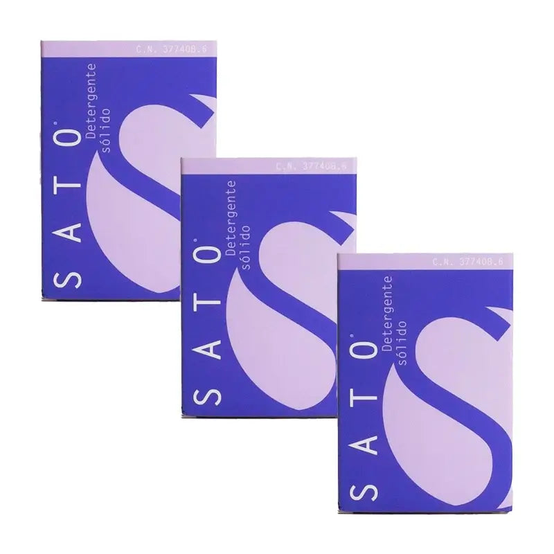 Sato Reinigungsmittel Packung fest, 3 x 100 G Tablette