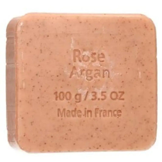 Savon Du Midi Exfoliating Soap Argan-Rose Lozenge 100Gr. Bio
