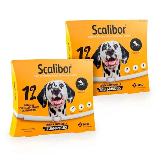 Scalibor Anti-Parasiten-Halsband für Hunde 65 cm, 2er Pack
