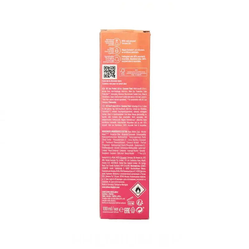 Schwarzkopf Bonacure Sun Protect 10 In 1 Sommer Fluid Kokosnuss, 100 Ml