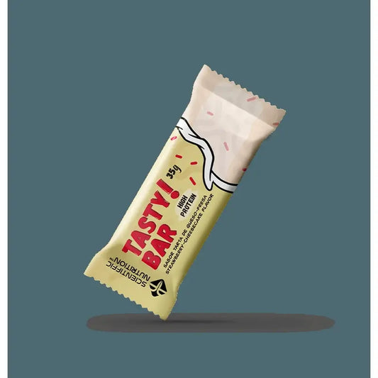 Scientiffic Nutrition Lecker! Erdbeer-Käsekuchen-Riegel, 35 Gramm