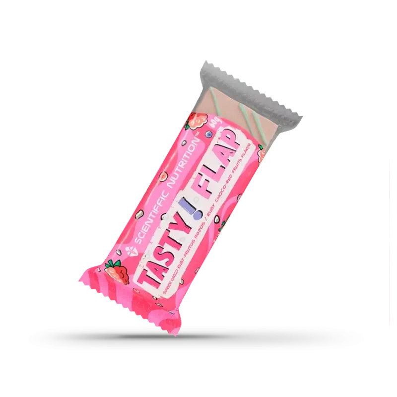 Scientiffic Nutrition Lecker! Flap Choco Ruby - Rote Früchte , 60 Gramm