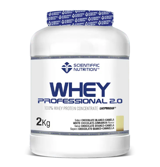 Scientiffic Nutrition Whey Professional 2.0 Weiße Schokolade mit Zimt, 2 kg