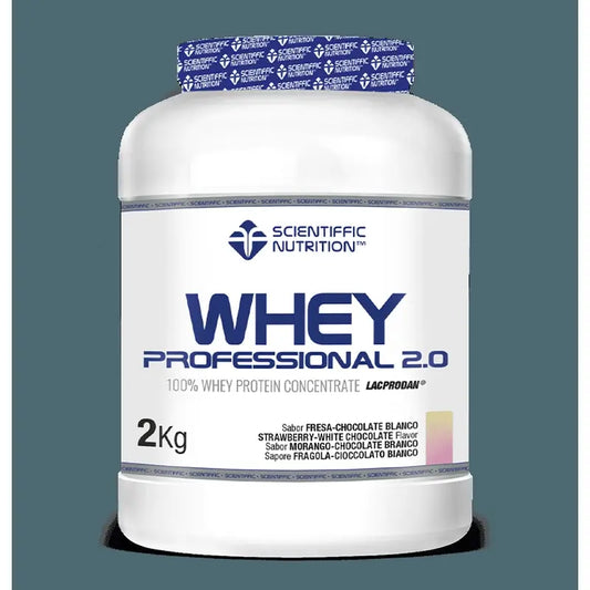 Scientiffic Nutrition Whey Professional 2.0 Erdbeere Weiße Schokolade, 2000 Gramm