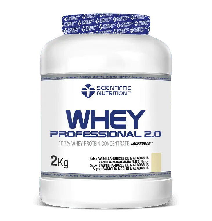 Scientiffic Nutrition Whey Professional 2.0 Vanille-Makadamnüsse, 2 kg
