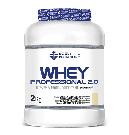 Scientiffic Nutrition Whey Professional 2.0 Vanille-Makadamnüsse, 2 kg