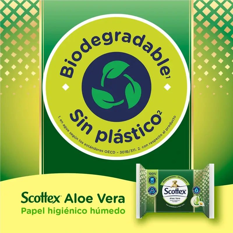 Scottex Aloe Vera Feuchtes Toilettenpapier , 66 Stück