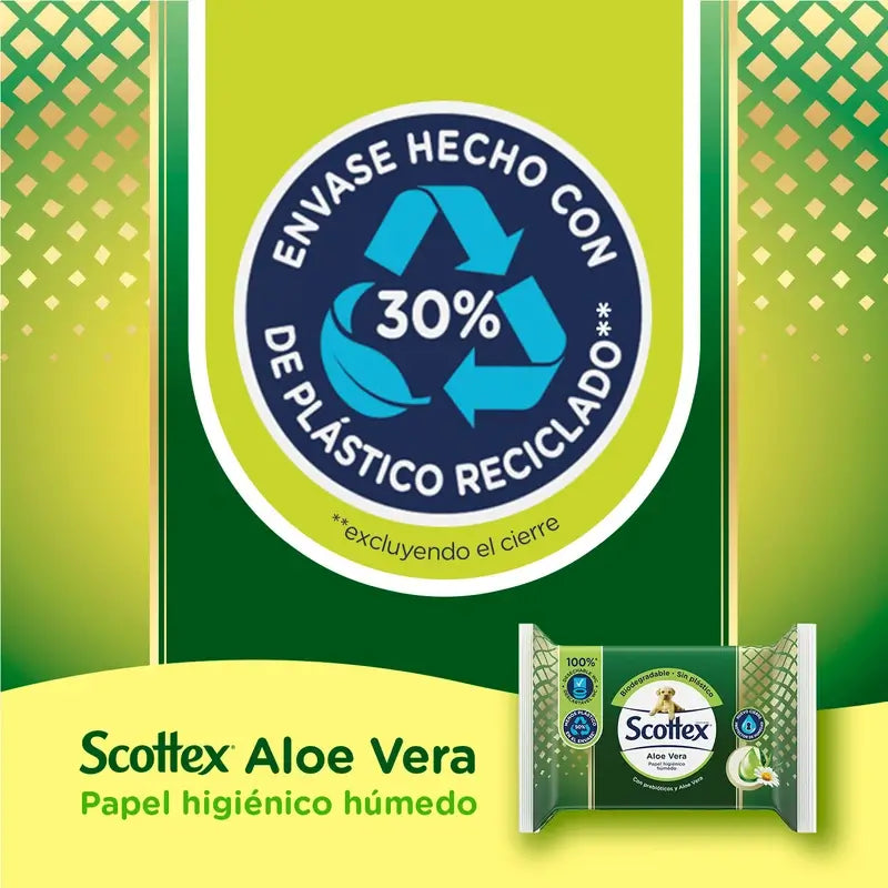 Scottex Aloe Vera Feuchtes Toilettenpapier , 66 Stück