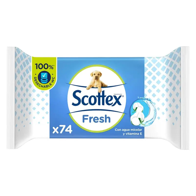 Scottex Fresh Wet Toilettenpapier , 74 Stück