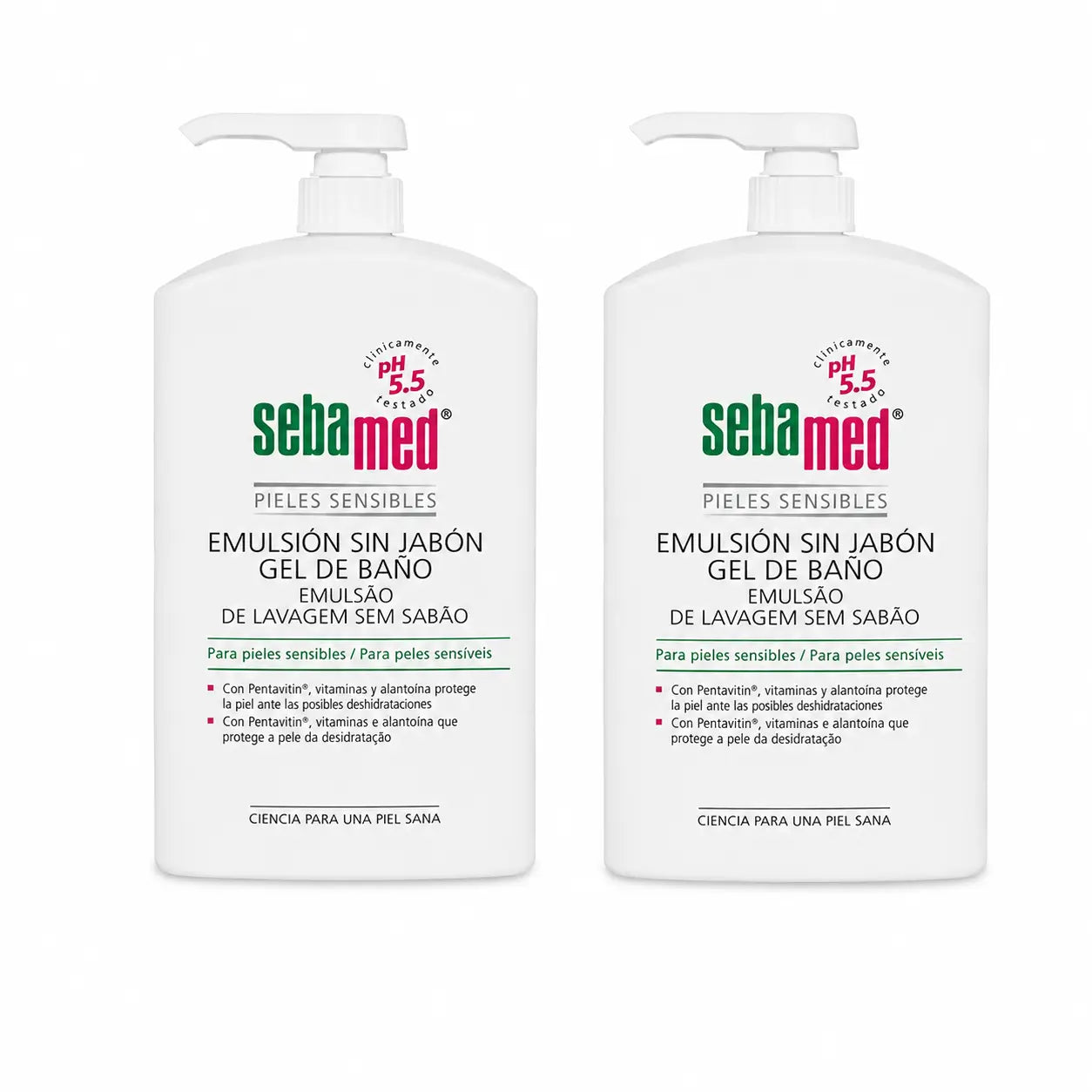 Sebamed Badegel Seifenfreie Emulsion 1000 ml, 2er Pack