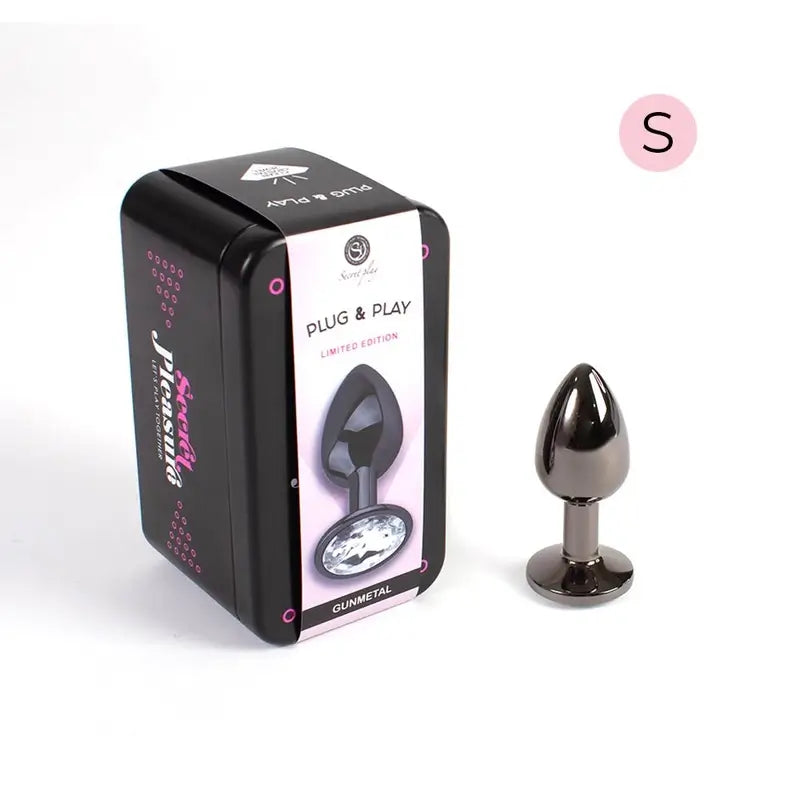 Secret Play Gunmetal Butt Plug Größe S 7 Cm