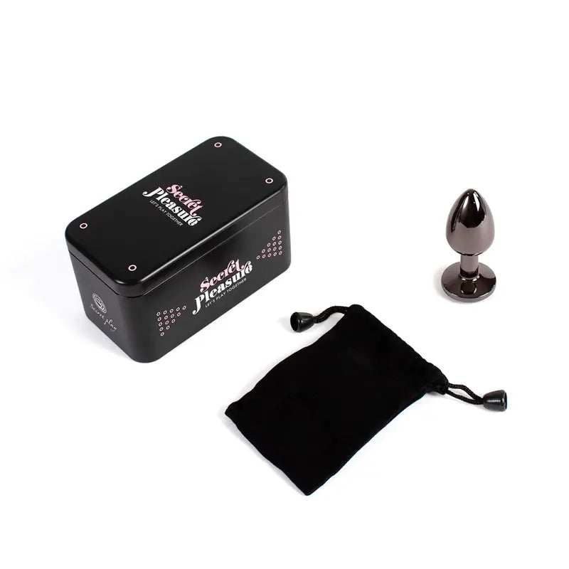 Secret Play Gunmetal Butt Plug Größe S 7 Cm