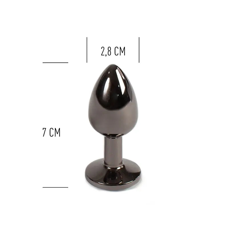 Secret Play Gunmetal Butt Plug Größe S 7 Cm