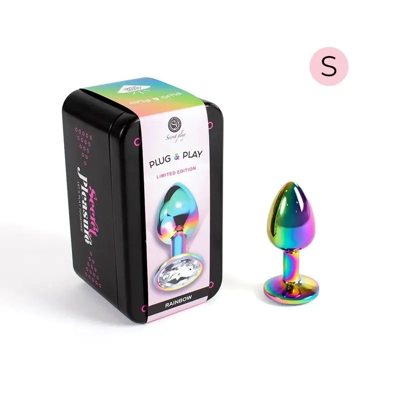 Secret Play Metall Butt Plug Multicolour Größe S 7 Cm
