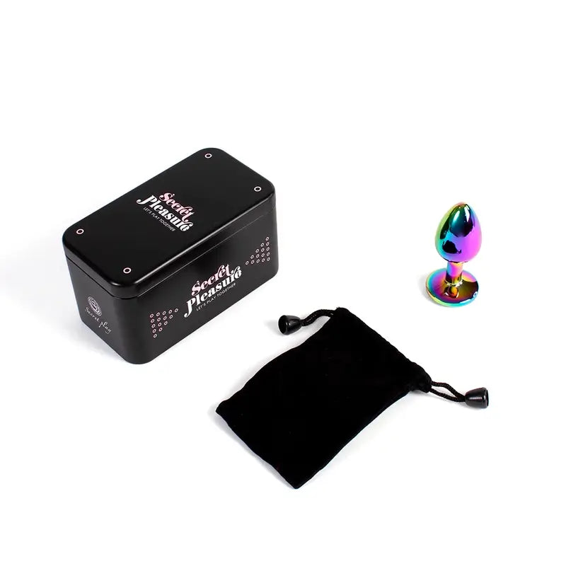 Secret Play Metall Butt Plug Multicolour Größe S 7 Cm