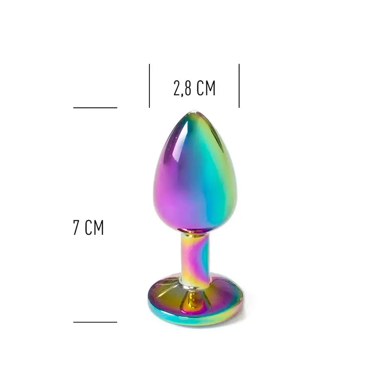 Secret Play Metall Butt Plug Multicolour Größe S 7 Cm