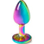 Secret Play Metall Butt Plug Multicolour Größe S 7 Cm