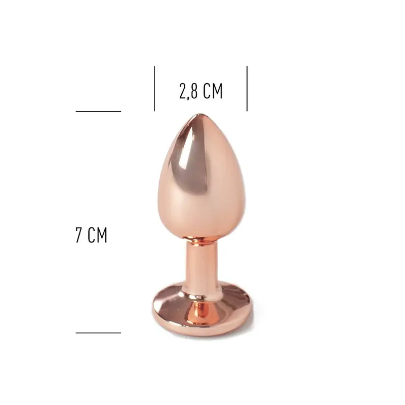 Secret Play Metall Butt Plug Rosa Gold Größe S 7 Cm
