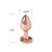 Secret Play Metall Butt Plug Rosa Gold Größe S 7 Cm