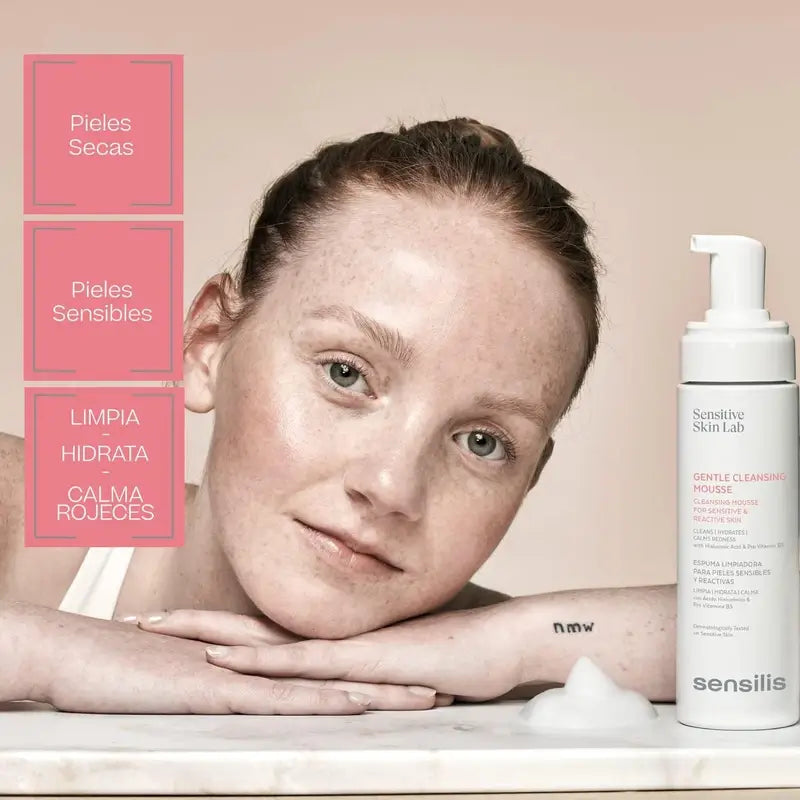 Sensilis Gentle Cleansing Mousse für empfindliche und reaktive Haut 200 ml