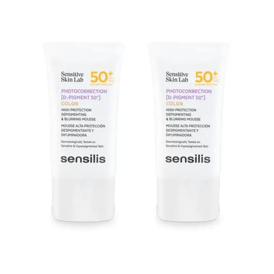 Sensilis Photokorrektur [D-Pigment 50+] Farbdepigmentierende Mousse, 2X40 Ml