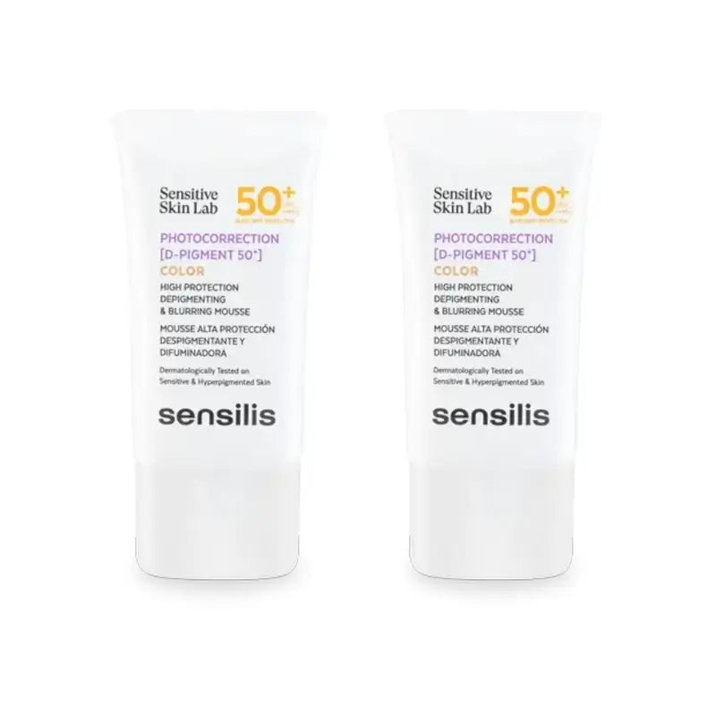 Sensilis Photokorrektur [D-Pigment 50+] Farbdepigmentierende Mousse, 2X40 Ml