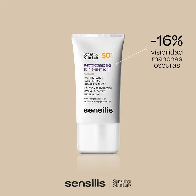 Sensilis Photokorrektur [D-Pigment 50+] Farbdepigmentierende Mousse 40 ml