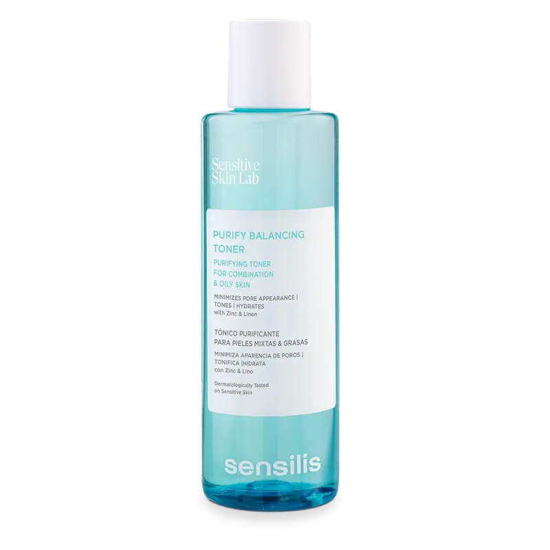 Sensilis Purify Balancing Toner Reinigendes Gesichtswasser für fettige Haut & Mischhaut 200 ml