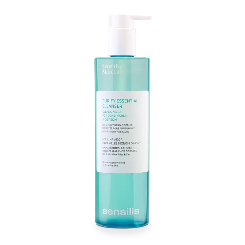 Sensilis Purify Essential Cleanser Reinigungsgel für fettige Haut und Mischhaut 400 ml